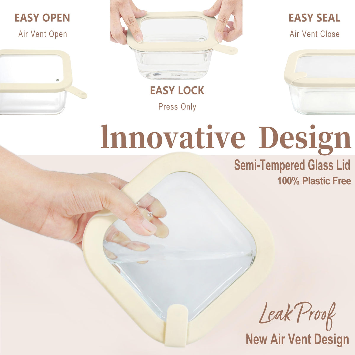 Urban Green leak-proof air vent lid keeps contents sealed during transport