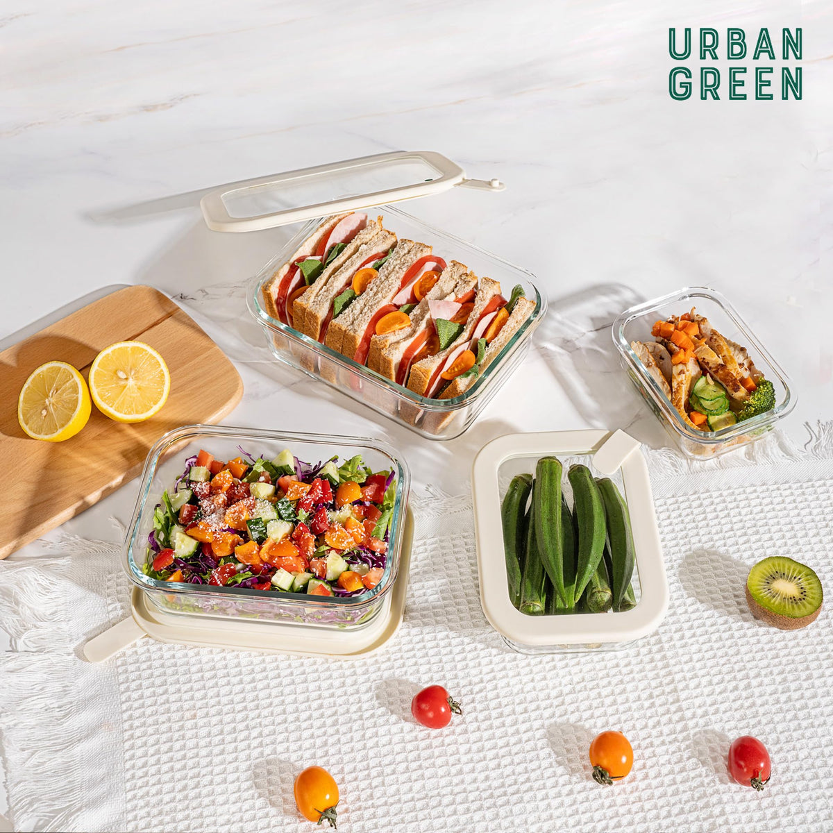 Urban Green leak-proof vent design keeps storage clean and ready for use.