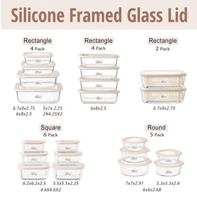 Urban Green microwave-safe glass container with lid