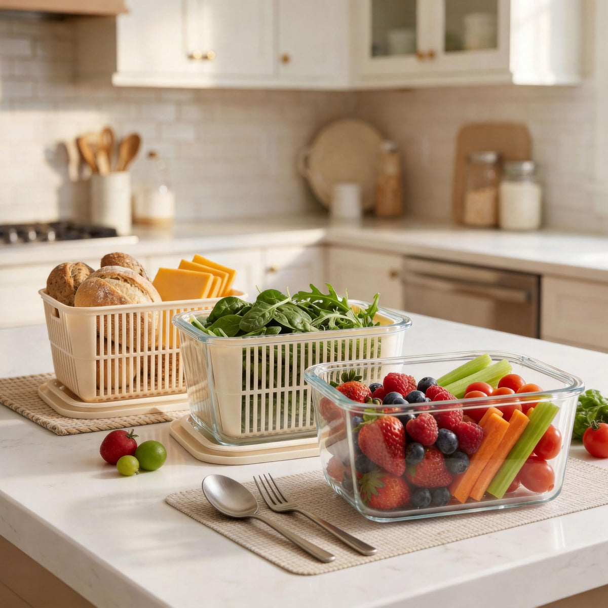 Urban Green microwave-safe use with vent open for quick reheating