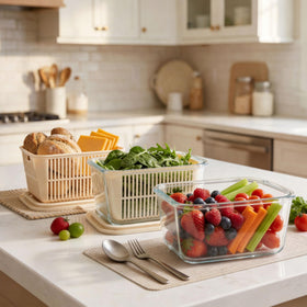 Urban Green microwave-safe use with vent open for quick reheating