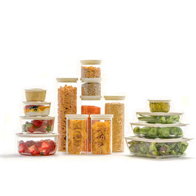 Urban Green rectangle 48oz container with silicone framed lid, fridge to oven safe