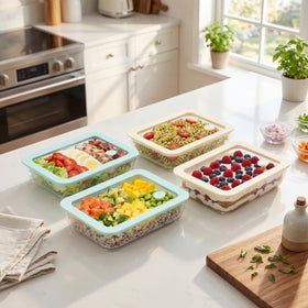 Urban Green rectangle 48oz container, perfect for batch cooking leftovers