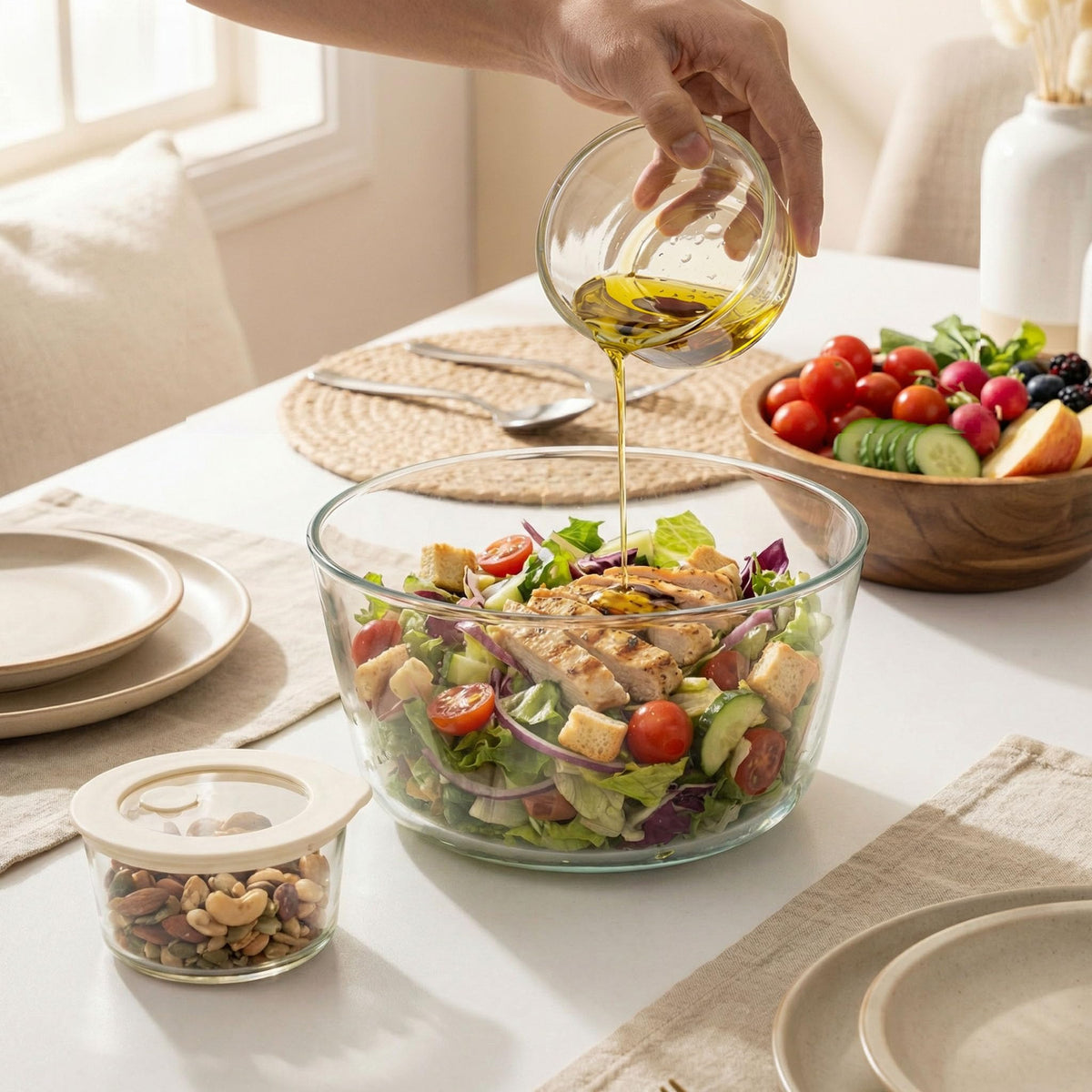 Urban Green rectangle 48oz container versatile storage.