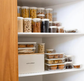 Urban Green rectangle 87oz container with lid for bulk storage