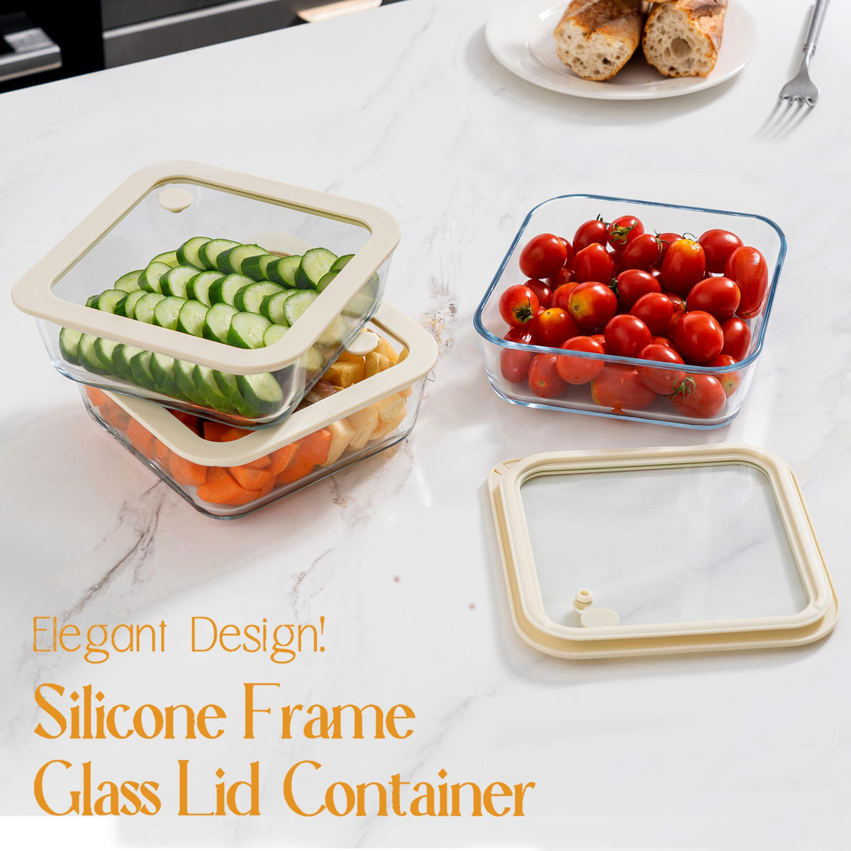 Urban Green round 15oz container with lid for portions