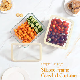 Urban Green round 15oz glass container fits small portions and lunches