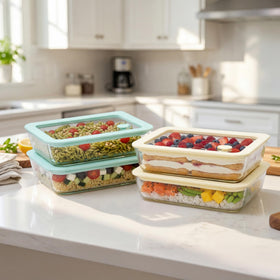Urban Green round 15oz container, compact for snacks and lunches