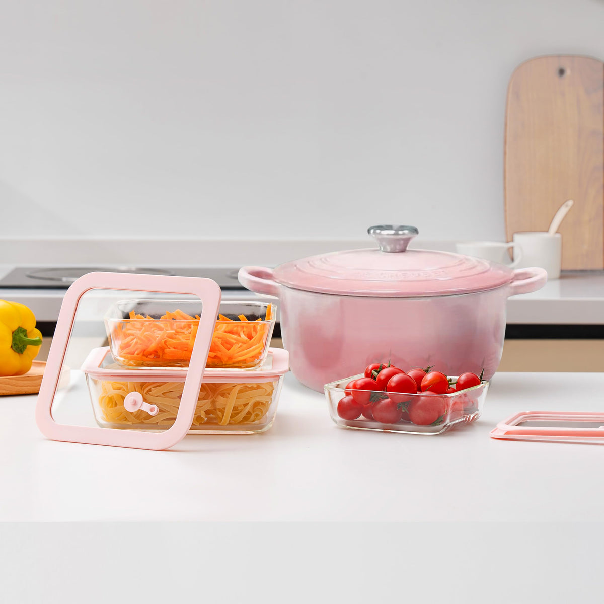 Urban Green square 23oz container fits in lunch bags neatly.