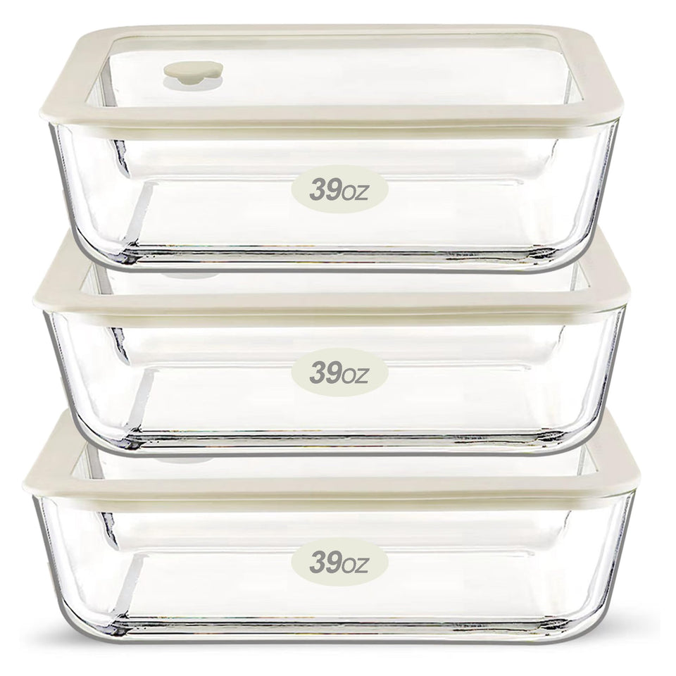 Urban Green square 65oz container with silicone lid keeps foods fresh