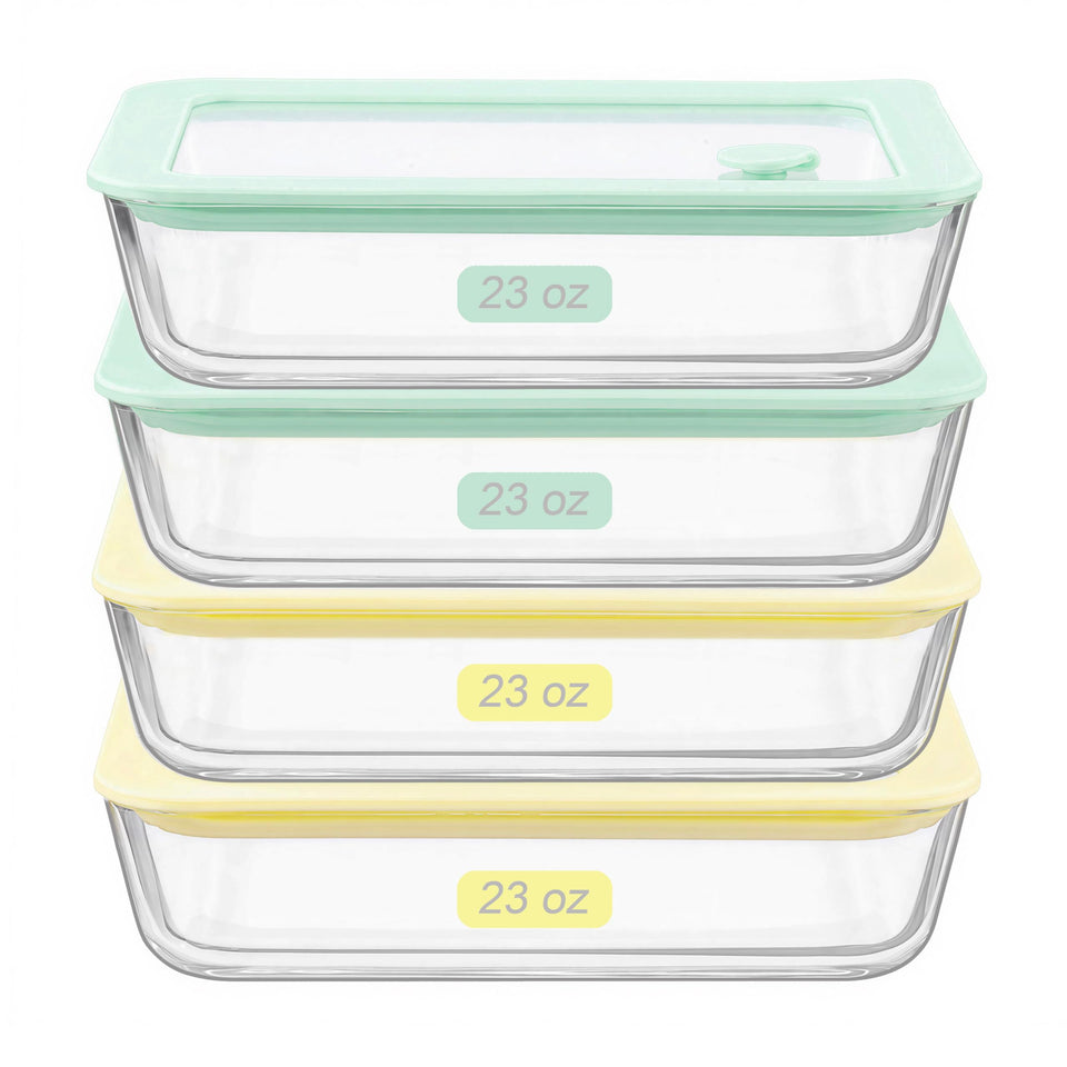 Urban Green square 65oz container with silicone lid, airtight seal, ideal for meal prep