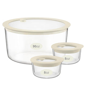 Urban Green square 65oz salad container with silicone lid keeps food fresh.
