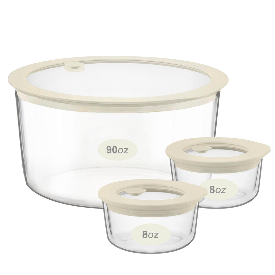Urban Green square 65oz salad container with silicone lid keeps food fresh.