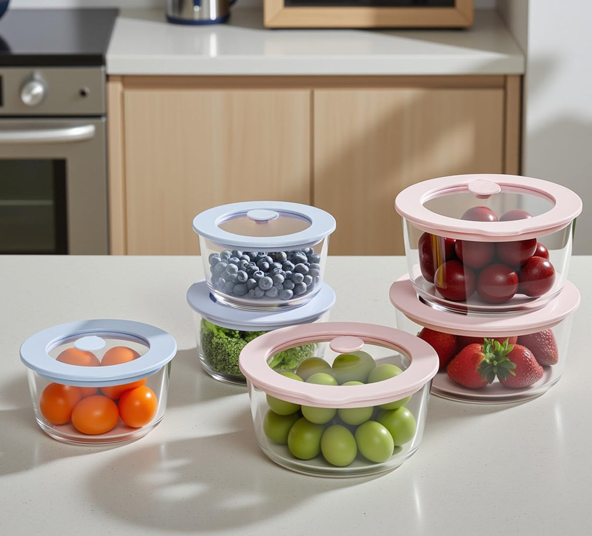 Urban Green square glass container 39oz, easy meal prep and storage