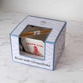 Urban Tokyo gift-packaged takeout box bowl, ready for gifting
