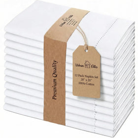 Urban Villa cloth napkins, 100% cotton, add elegance to any table setting