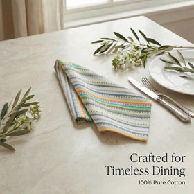 Urban Villa napkins elevating hotel restaurant-style table decor