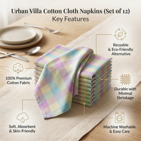 Urban Villa cloth napkins soft cotton provide plush feel and durability