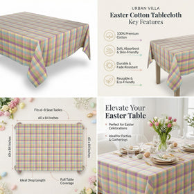 Urban Villa dining tablecloth enhances casual dinners and special occasions.