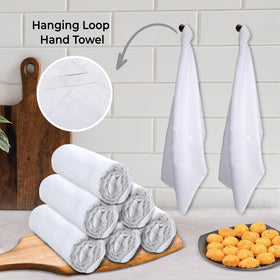 Urban Villa DIY-projects kitchen towels displayed for painting and crafts.