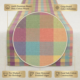 Urban Villa Easter Checks after washing stays soft and vibrant