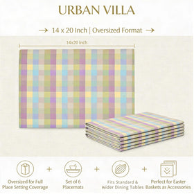 Urban Villa Easter placemats set of 6 ready for celebrations.