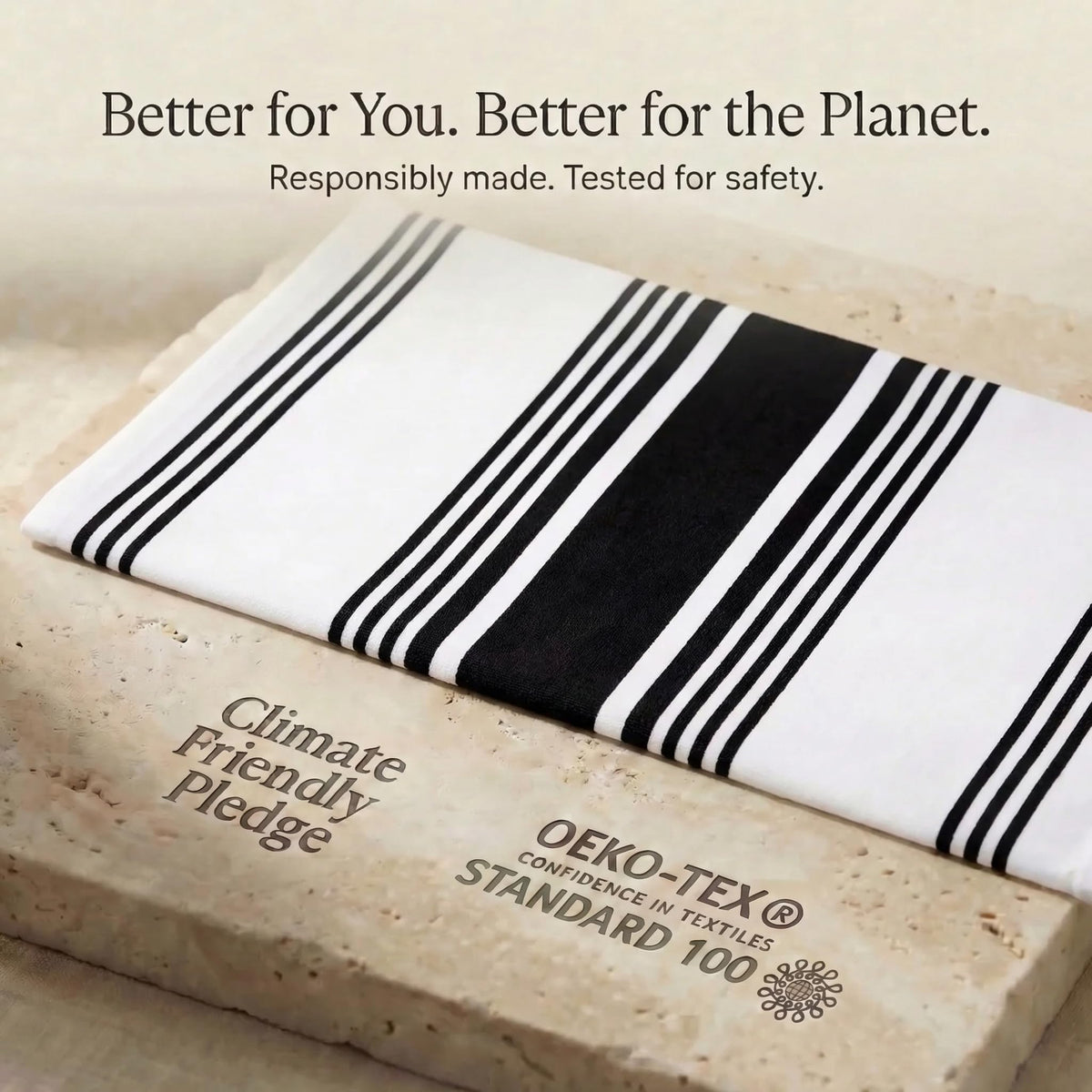 Urban Villa towels are versatile for drying, wiping, and polishing glassware.