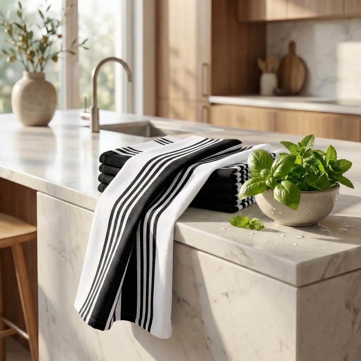 Urban Villa towels stay lint-free through many washes, keeping surfaces pristine.