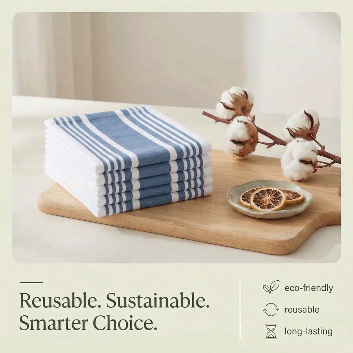 Urban Villa towels with a soft cotton feel for comfortable kitchen tasks