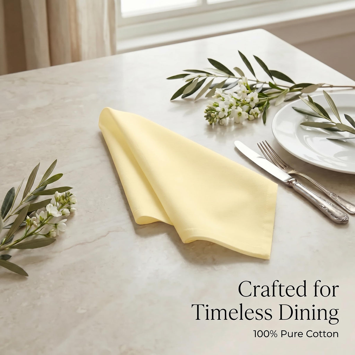 Urban Villa napkins color-fast yellow resisting fade with washing