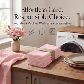 Urban Villa pink napkins add color to meals