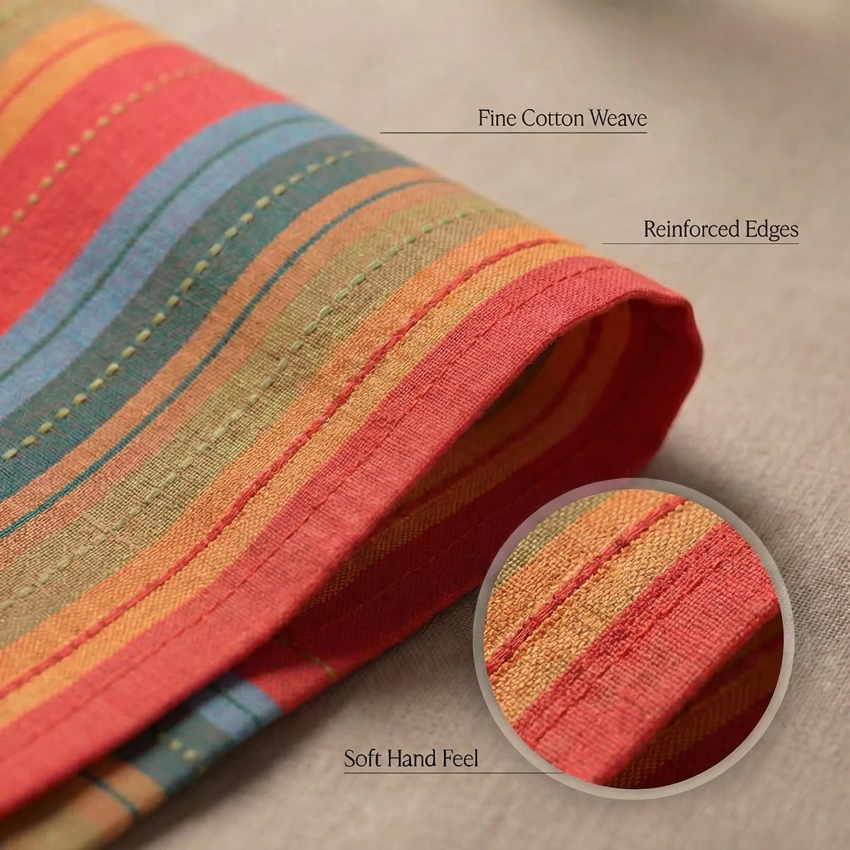 Urban Villa napkins red multi event use on banquet table