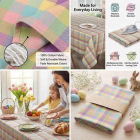 Urban Villa outdoor tablecloth suitable for poolside or farmhouse settings.