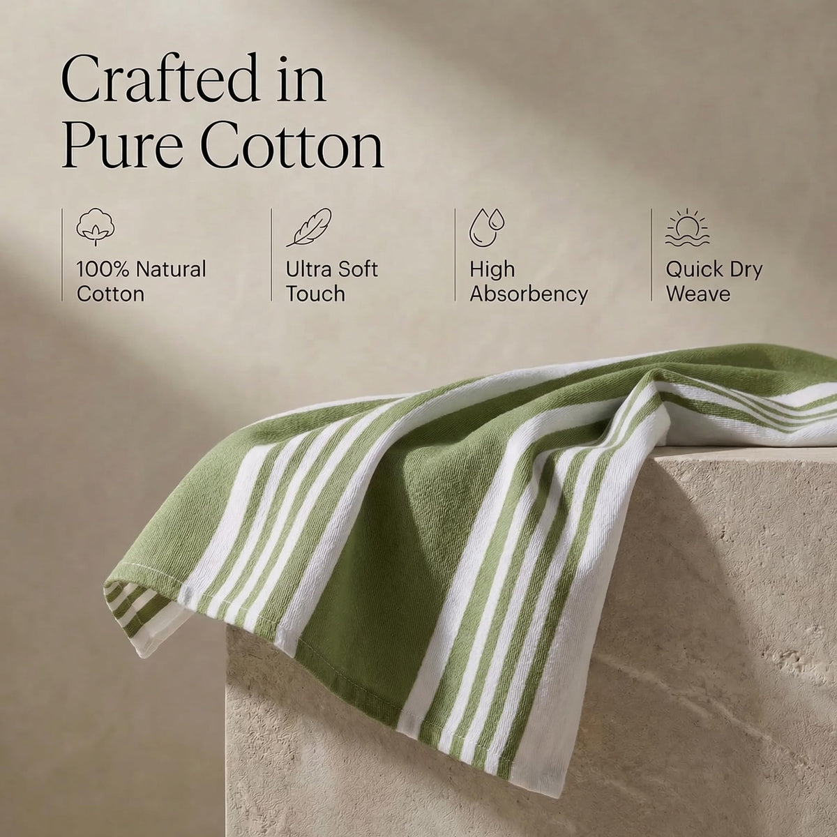 Urban Villa soft cotton towels with high absorption and gentle touch