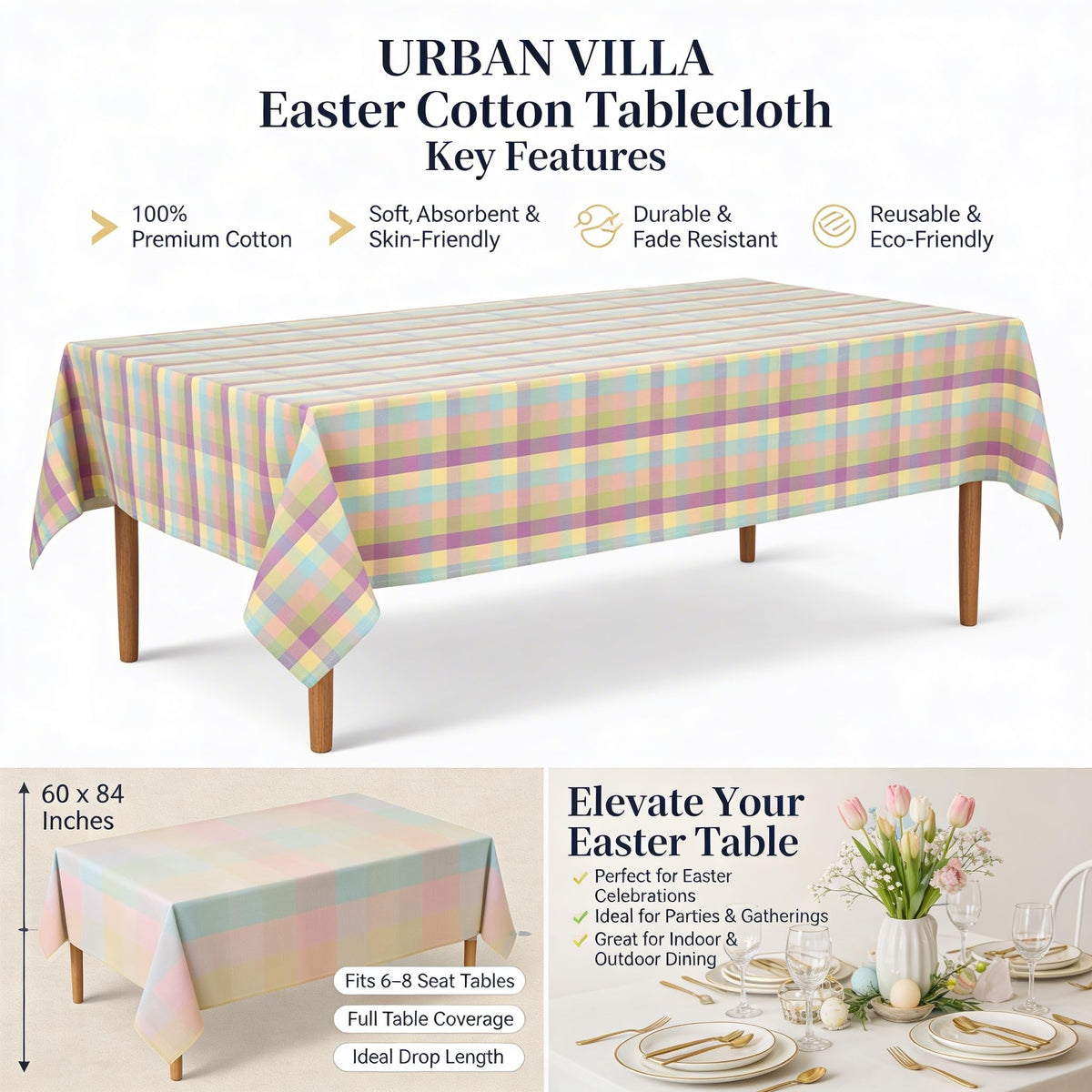 Urban Villa wedding and party tablecover elevates decor for celebrations.
