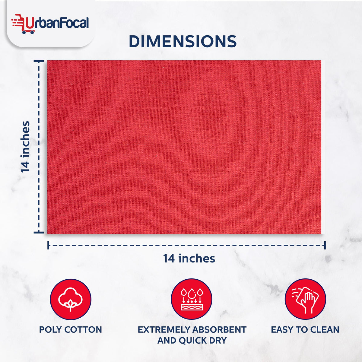 UrbanFocal kitchen towels ideal for bar and prep areas