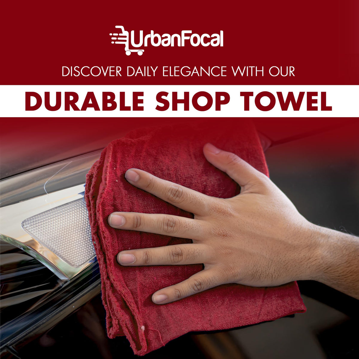 UrbanFocal machine-washable towels designed for repeated use