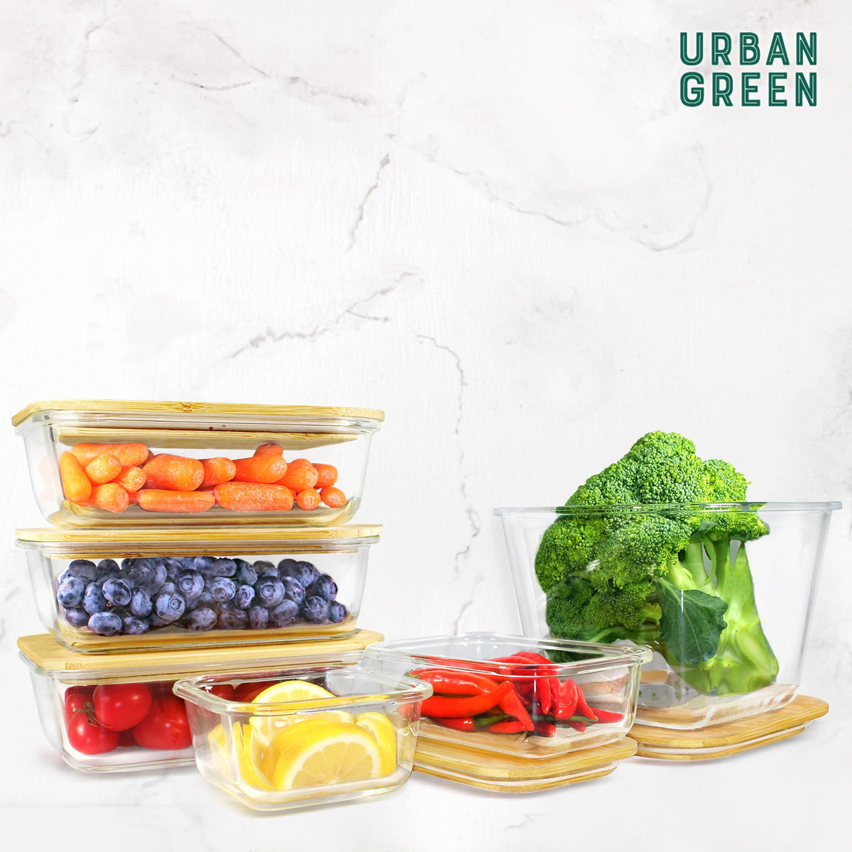 Urban Green plastic-free lids promote eco-conscious kitchen organization.