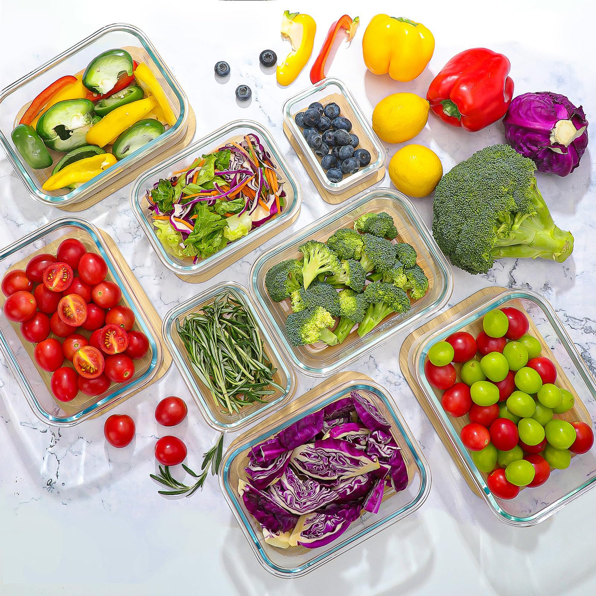 Urban Green dishwasher-safe glass containers simplify cleanup after meals.
