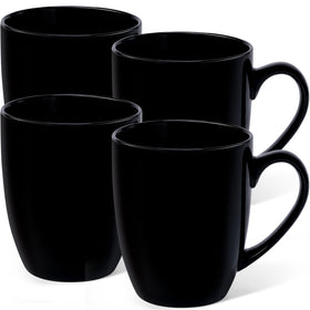 Urbanstrive 16oz mug set of 4 in white ceramic; ideal for daily coffee rituals.