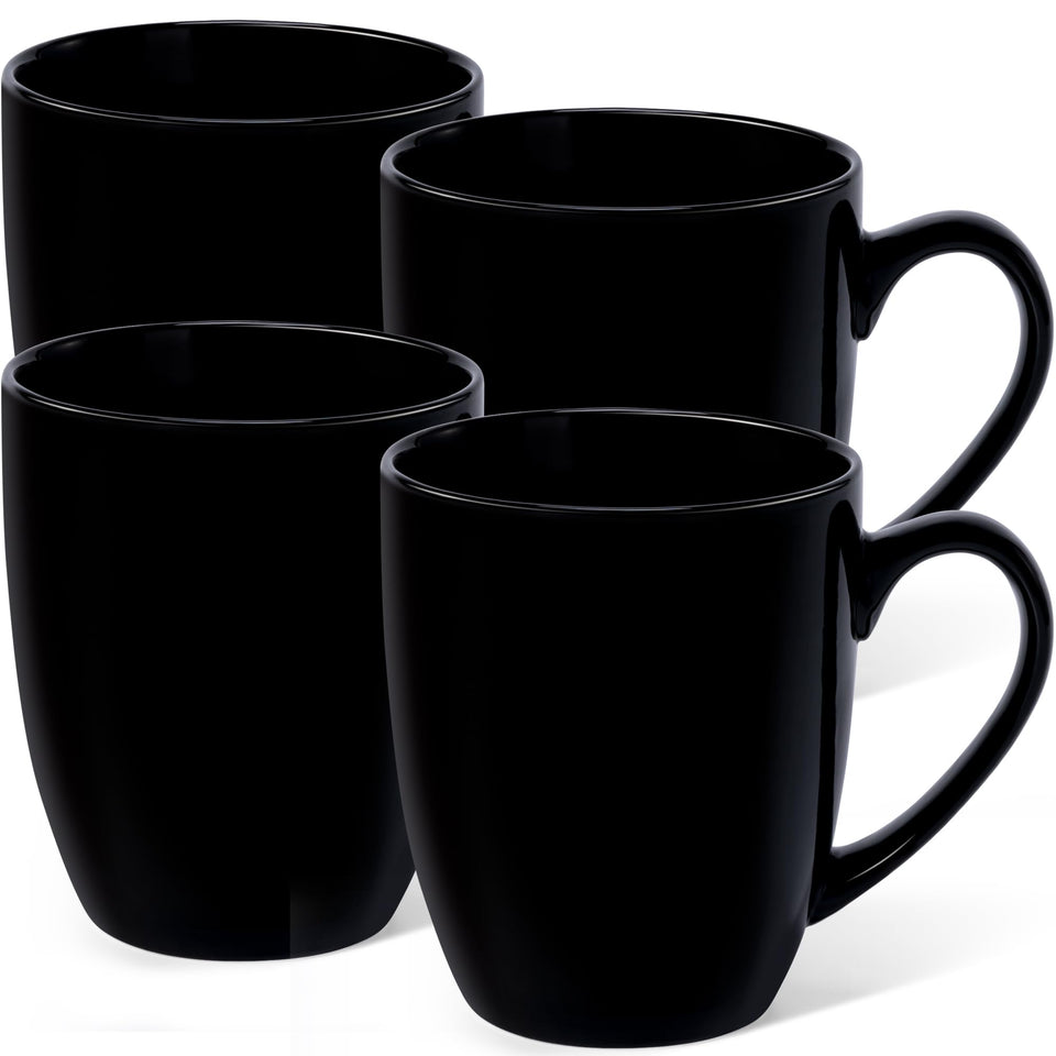 Urbanstrive 16oz mug set of 4 in white ceramic; ideal for daily coffee rituals.