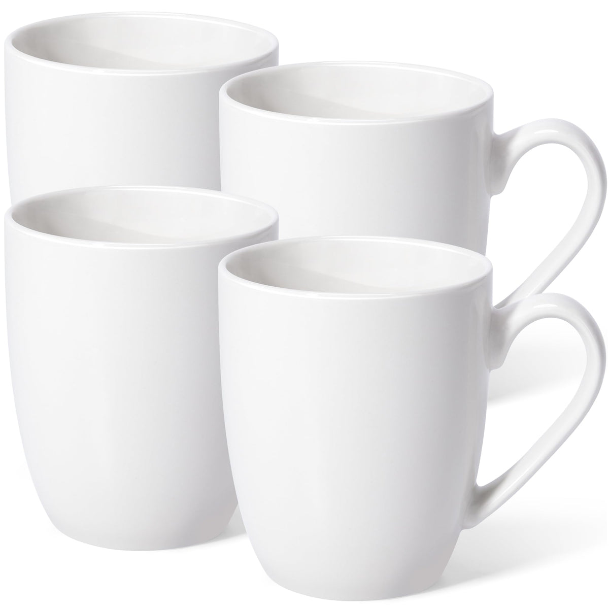 Urbanstrive 16oz white ceramic mug set shown for daily coffee and tea.