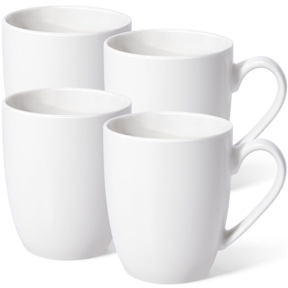 Urbanstrive 16oz white ceramic mug set shown for daily coffee and tea.
