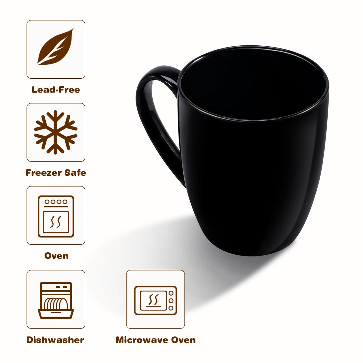 Urbanstrive mug handle design showing comfortable grip for lattes and tea.