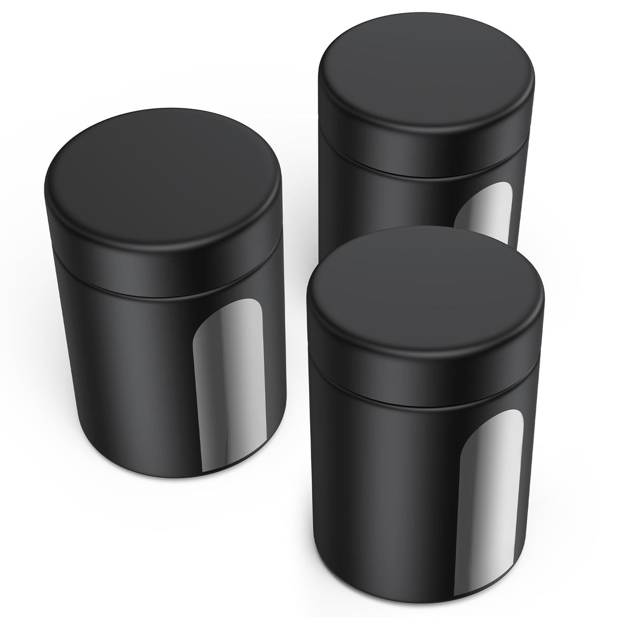Urekt glass storage jar with visual window shows contents at a glance for easy pantry checks.