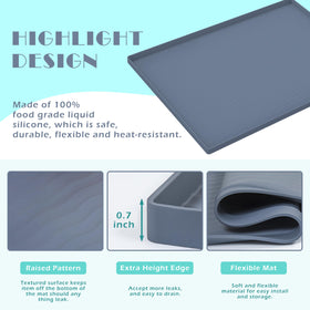 URMONA cabinet liner guards shelves and prevents leaks from damaging surfaces.