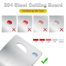 URMONA 304 stainless steel board shows durable, non-porous surface.