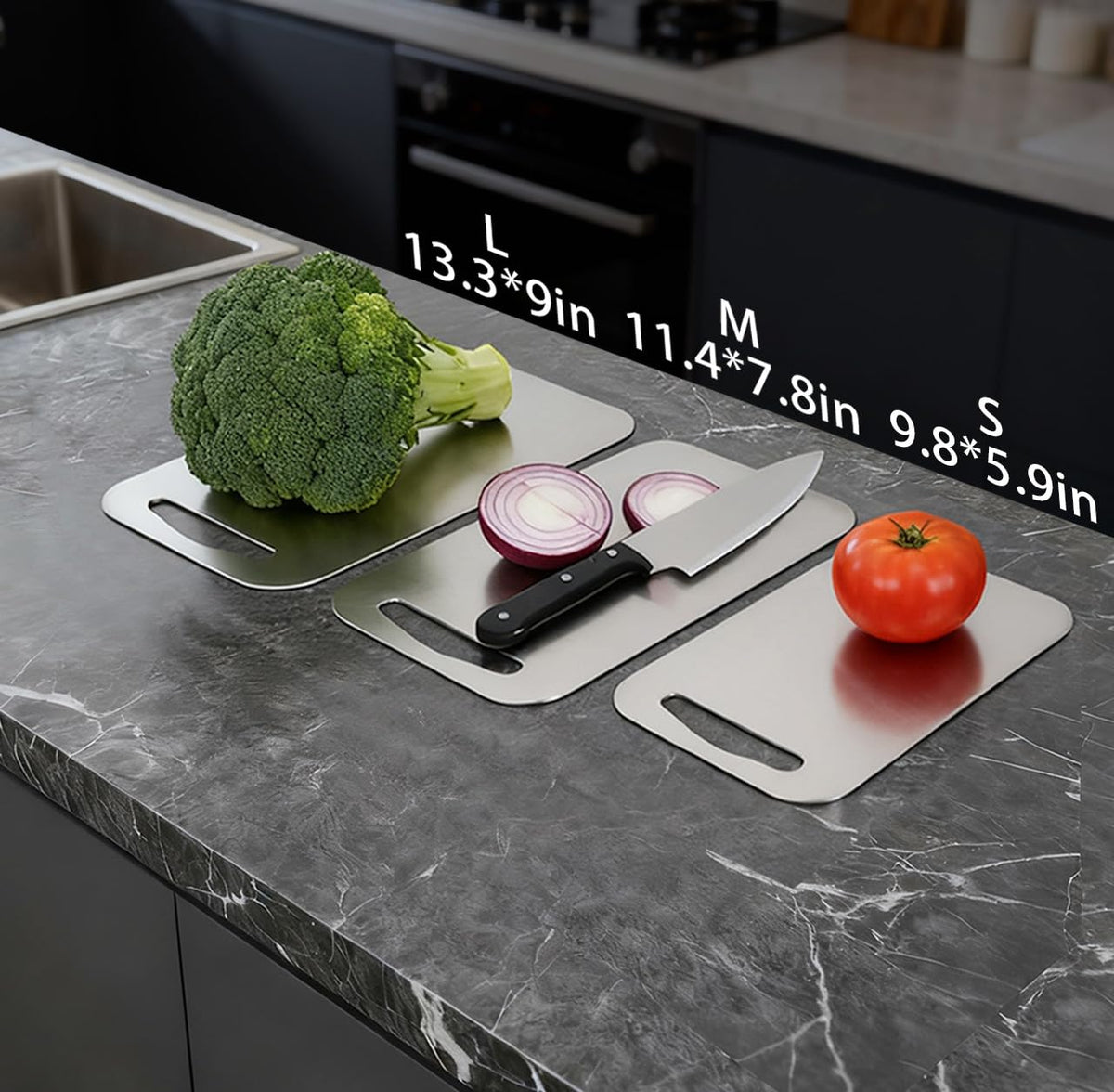 URMONA dishwasher-safe board simplifies kitchen cleanup after prep.