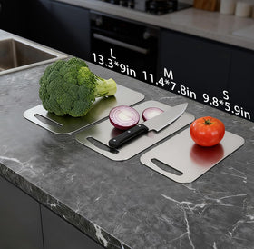 URMONA dishwasher-safe board simplifies kitchen cleanup after prep.