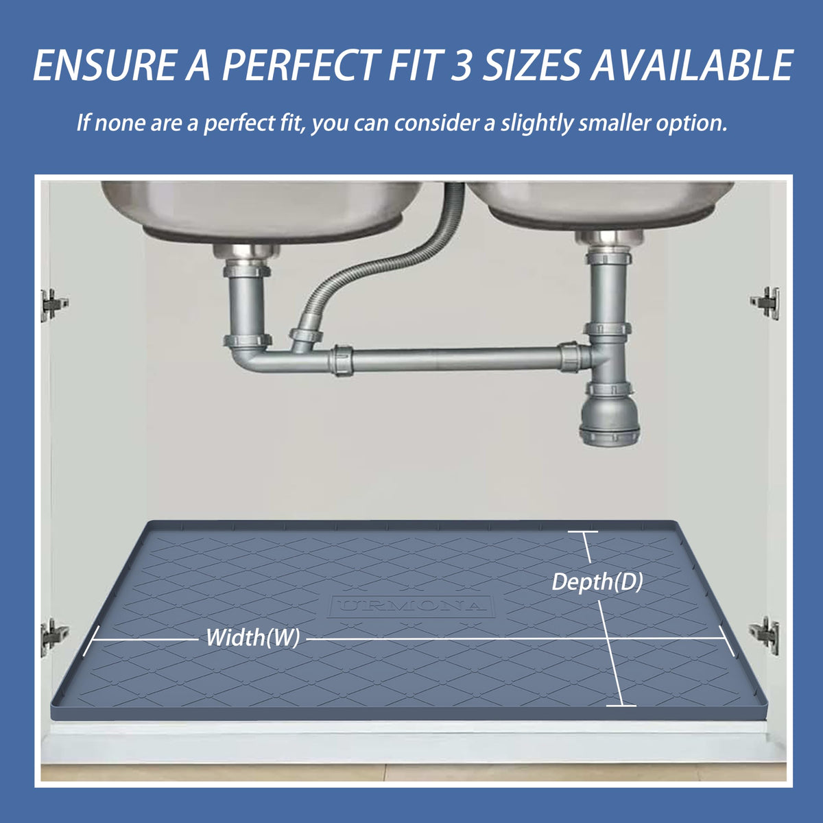 URMONA durable, flexible silicone mat; easy to wipe clean.